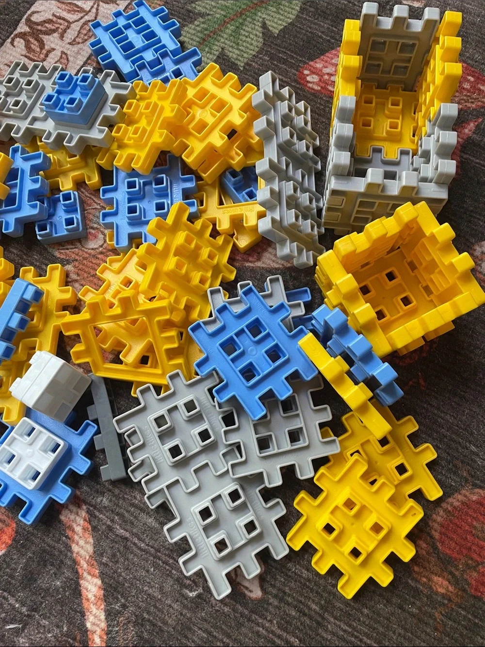 Little Tikes Waffle Blocks Building Blocks Set - Yellow, Blue, Gray - Kids Toys - Picture 5 of 10